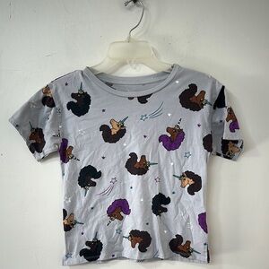 Afro unicorn tee